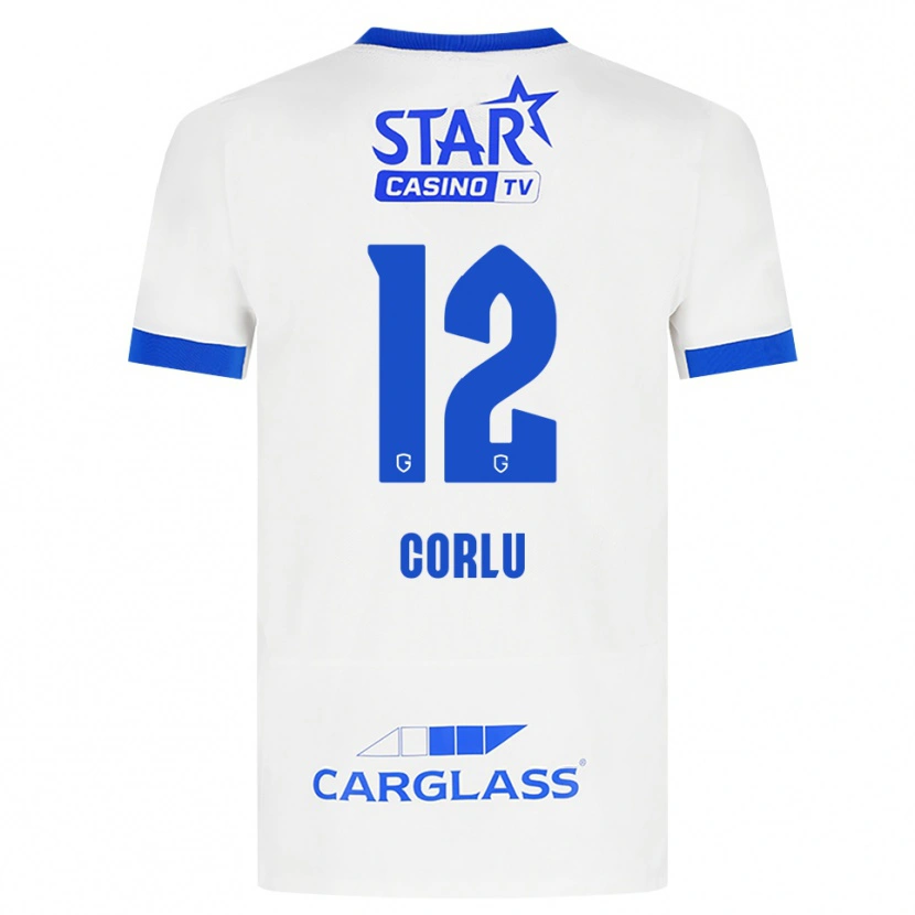 Danxen Børn Ronas Corlu #12 Hvid Blå Udebane Spillertrøjer 2026/27 Trøje T-Shirt