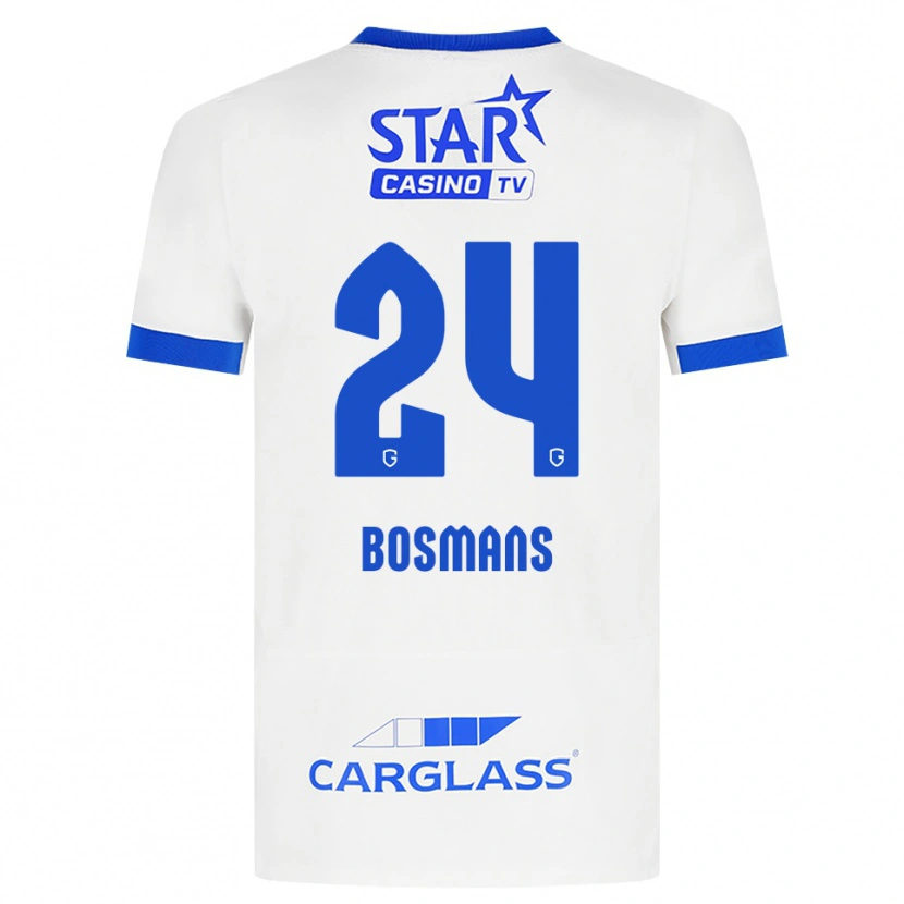 Danxen Børn Pia Bosmans #24 Hvid Blå Udebane Spillertrøjer 2026/27 Trøje T-Shirt