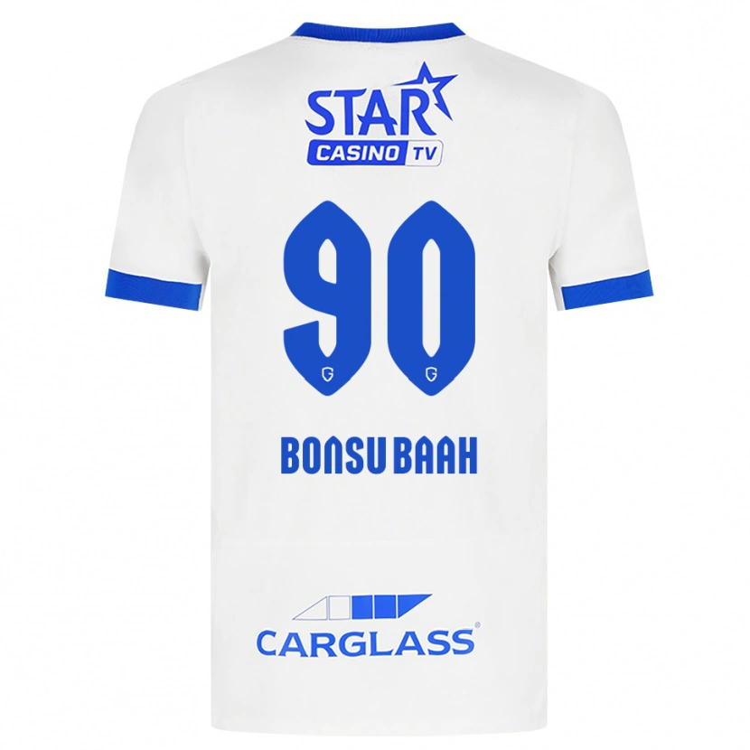 Danxen Børn Christopher Bonsu Baah #90 Hvid Blå Udebane Spillertrøjer 2026/27 Trøje T-Shirt