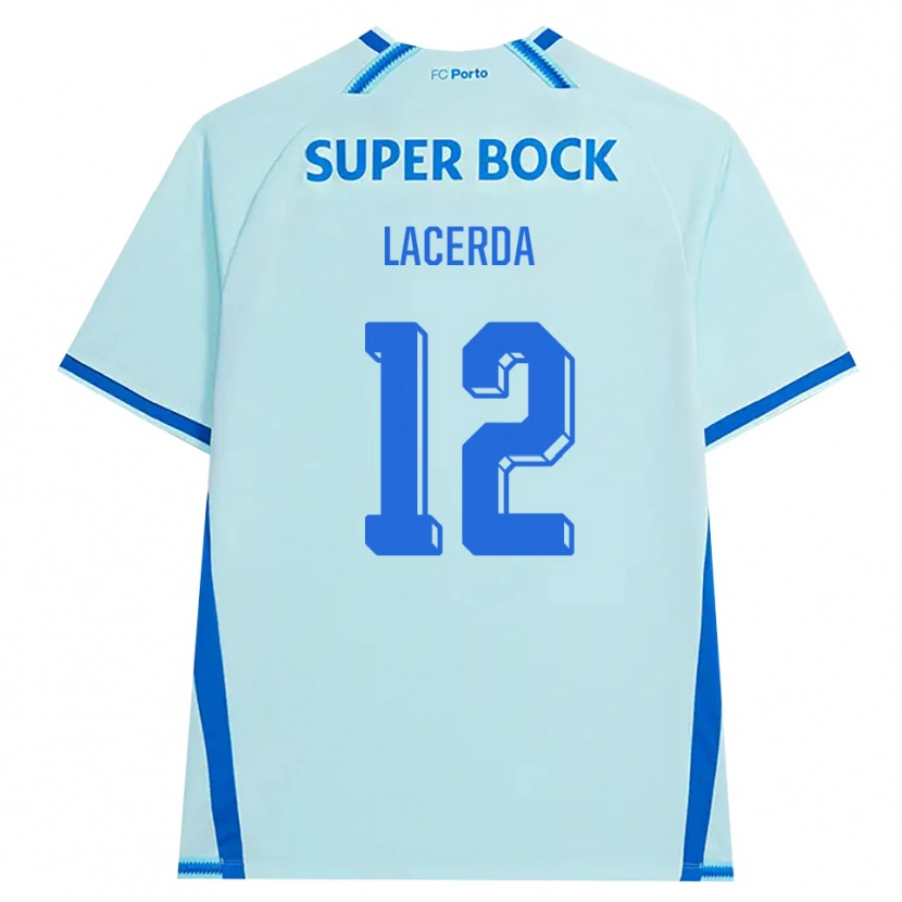Danxen Børn Lacerda #12 Lyshimmelblå Blå Tredje Sæt Spillertrøjer 2026/27 Trøje T-Shirt