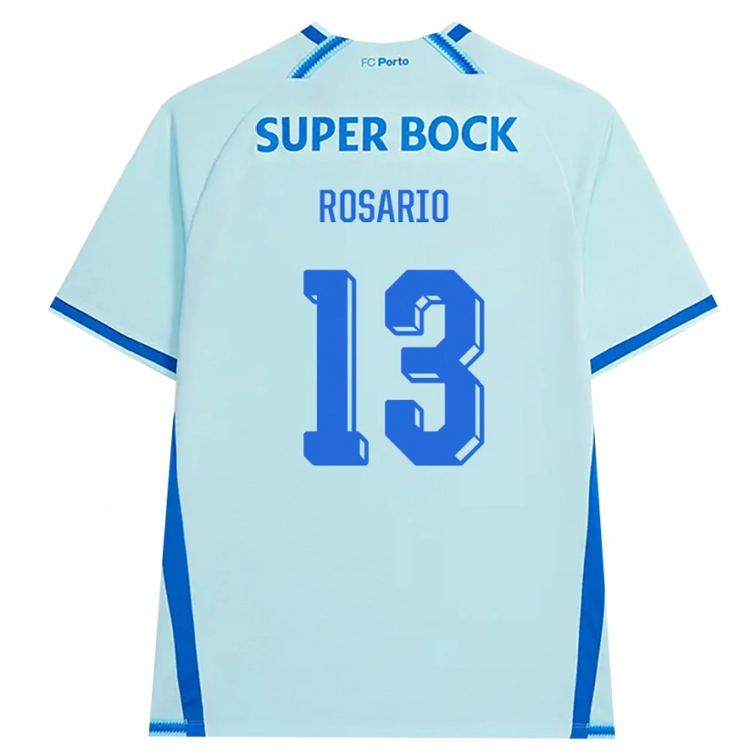 Danxen Børn Pablo Rosario #13 Lyshimmelblå Blå Tredje Sæt Spillertrøjer 2026/27 Trøje T-Shirt