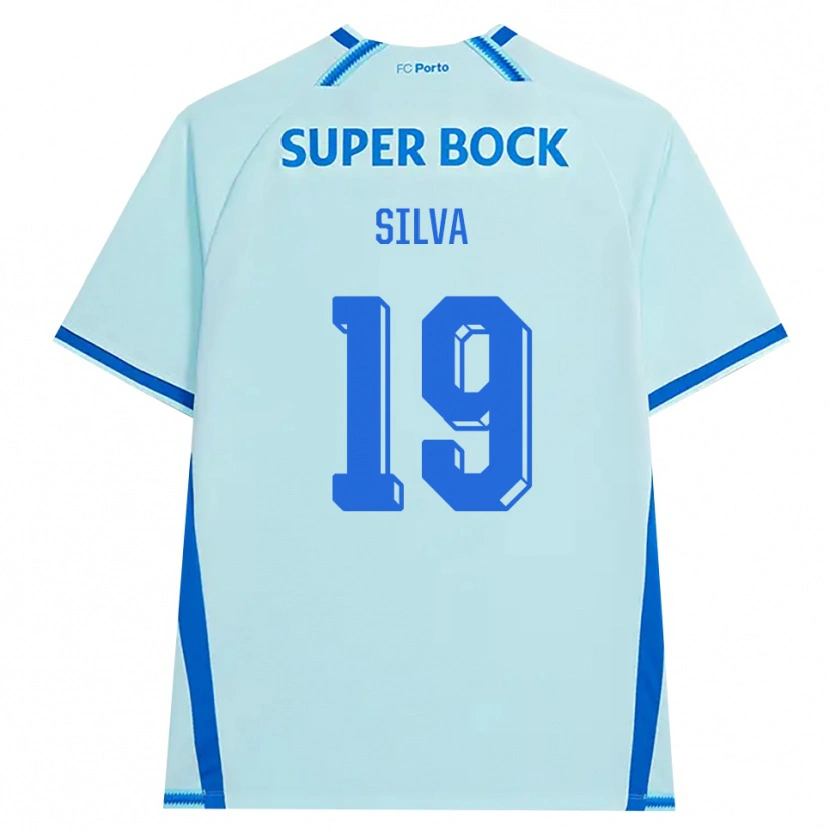 Danxen Børn André Silva #19 Lyshimmelblå Blå Tredje Sæt Spillertrøjer 2026/27 Trøje T-Shirt