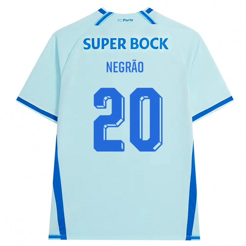 Danxen Børn Maria Negrão #20 Lyshimmelblå Blå Tredje Sæt Spillertrøjer 2026/27 Trøje T-Shirt