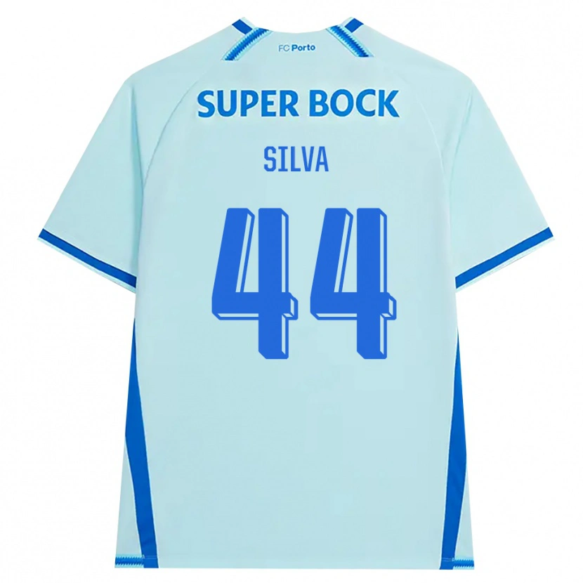 Danxen Børn Felipe Silva #44 Lyshimmelblå Blå Tredje Sæt Spillertrøjer 2026/27 Trøje T-Shirt