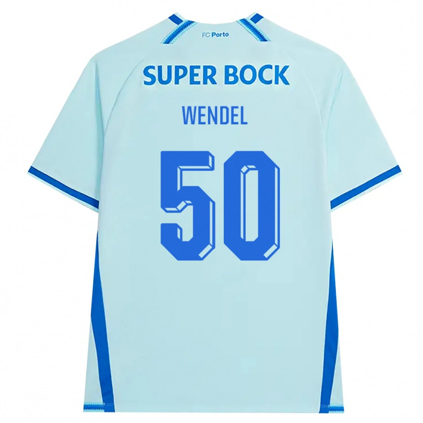 Danxen Børn Wendel #50 Lyshimmelblå Blå Tredje Sæt Spillertrøjer 2026/27 Trøje T-Shirt