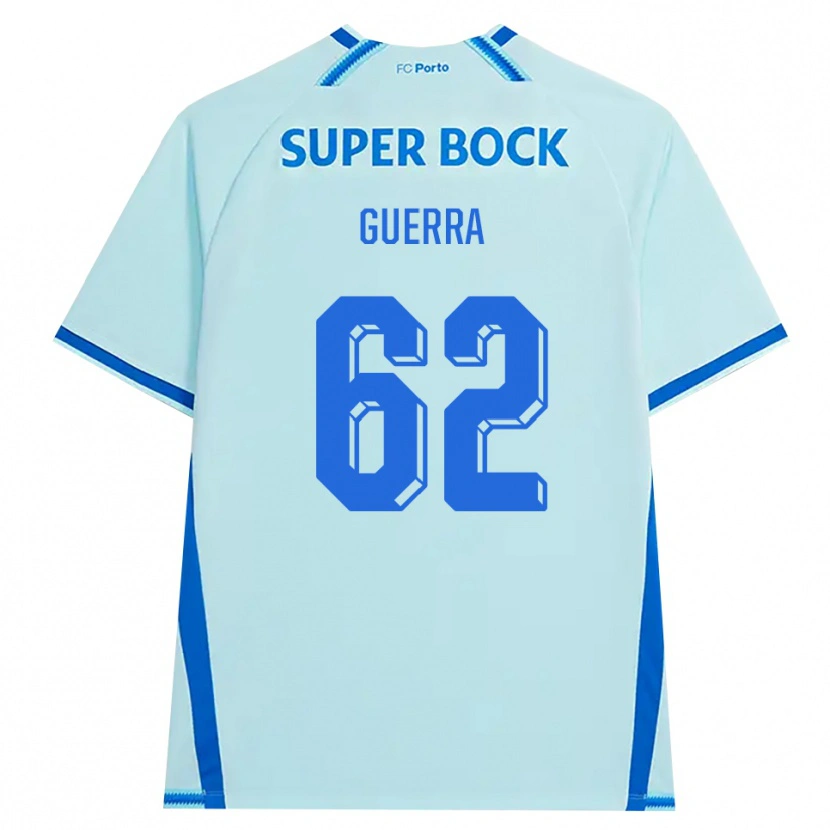 Danxen Børn Gustavo Guerra #62 Lyshimmelblå Blå Tredje Sæt Spillertrøjer 2026/27 Trøje T-Shirt