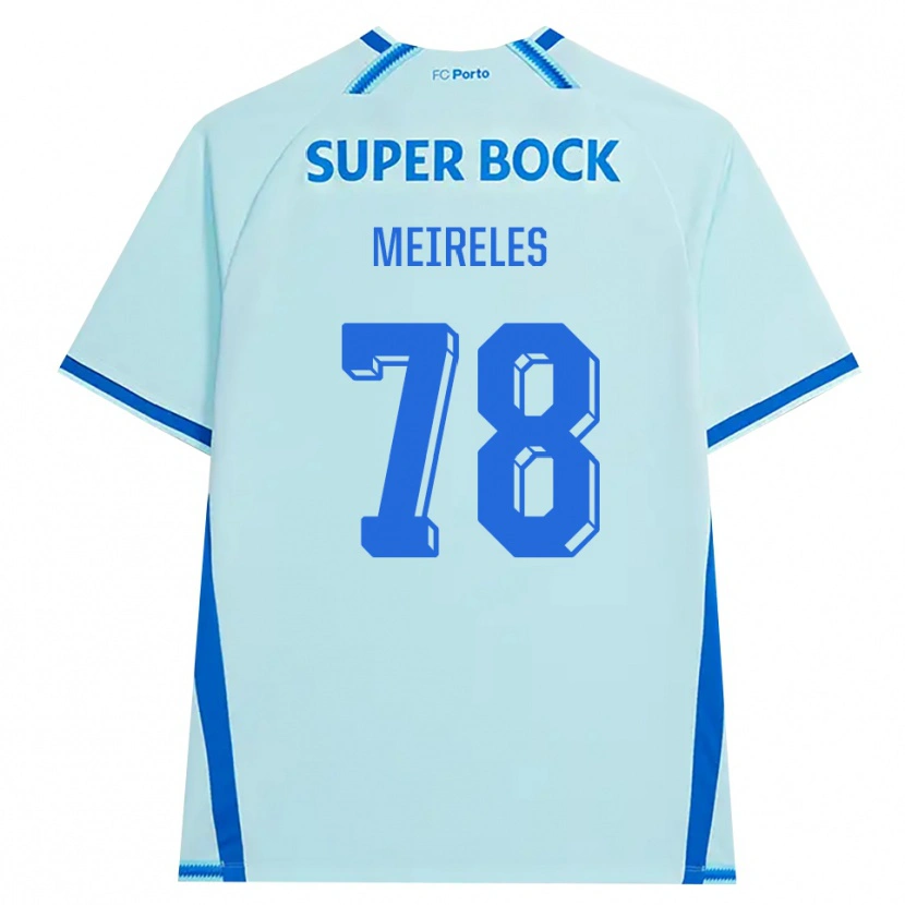 Danxen Børn Jorge Meireles #78 Lyshimmelblå Blå Tredje Sæt Spillertrøjer 2026/27 Trøje T-Shirt