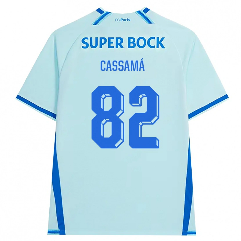 Danxen Børn Abdu Cassamá #82 Lyshimmelblå Blå Tredje Sæt Spillertrøjer 2026/27 Trøje T-Shirt
