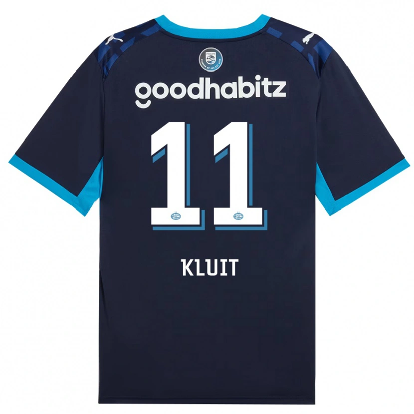 Danxen Børn Fabio Kluit #11 Jægerblå Kongeblå Tredje Sæt Spillertrøjer 2026/27 Trøje T-Shirt