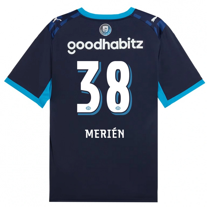 Danxen Børn Fabian Merién #38 Jægerblå Kongeblå Tredje Sæt Spillertrøjer 2026/27 Trøje T-Shirt