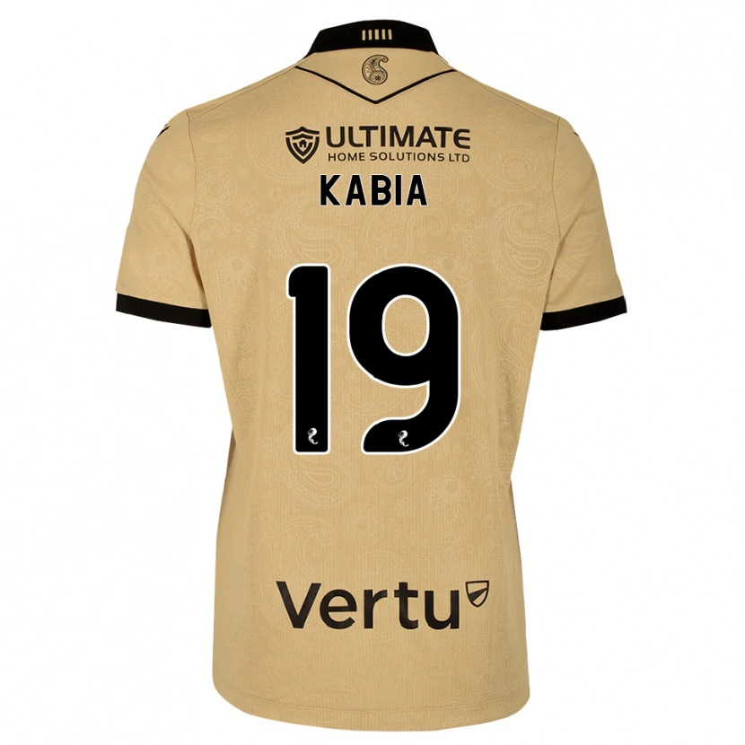 Danxen Børn Ismeal Kabia #19 Burlywood Sort Udebane Spillertrøjer 2026/27 Trøje T-Shirt