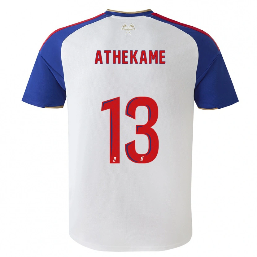 Danxen Børn Zachary Athekame #13 Kongeblå Rød Hvid Hjemmebane Spillertrøjer 2026/27 Trøje T-Shirt