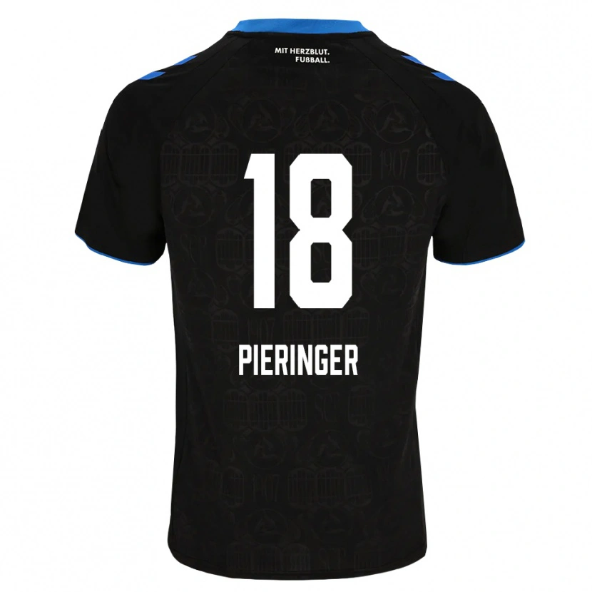 Danxen Børn Marvin Pieringer #18 Sort Hvid Rød Hjemmebane Spillertrøjer 2026/27 Trøje T-Shirt