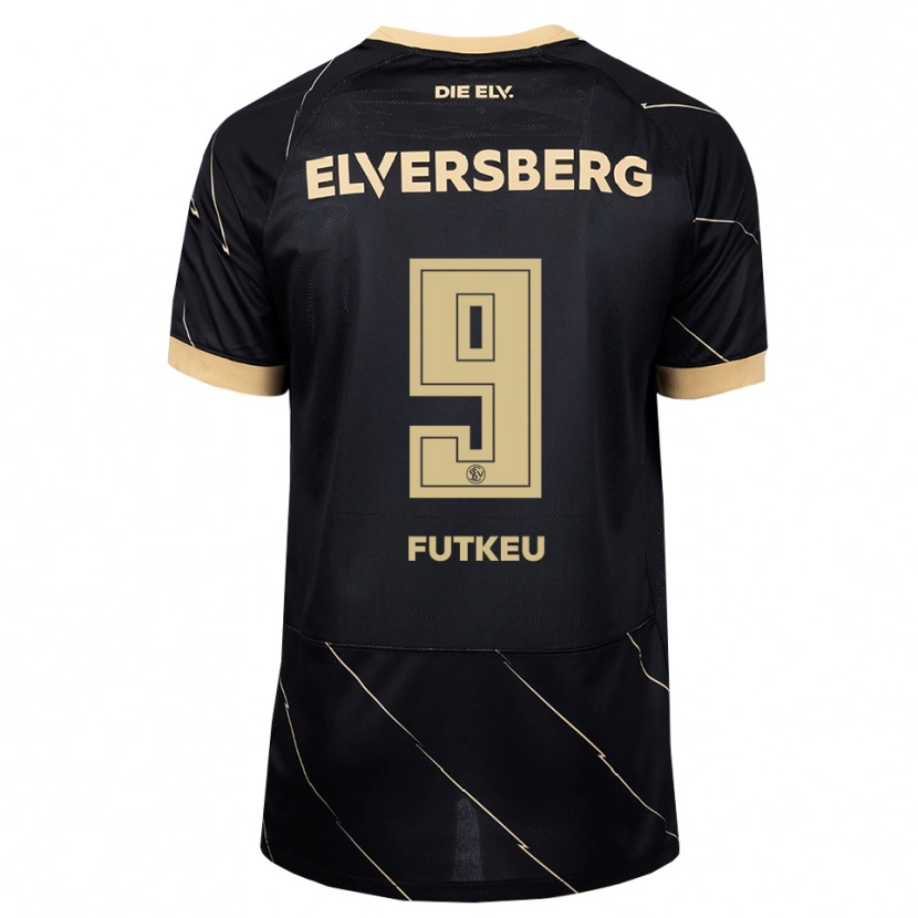 Danxen Børn Noel Futkeu #9 Sort Brun Udebane Spillertrøjer 2026/27 Trøje T-Shirt