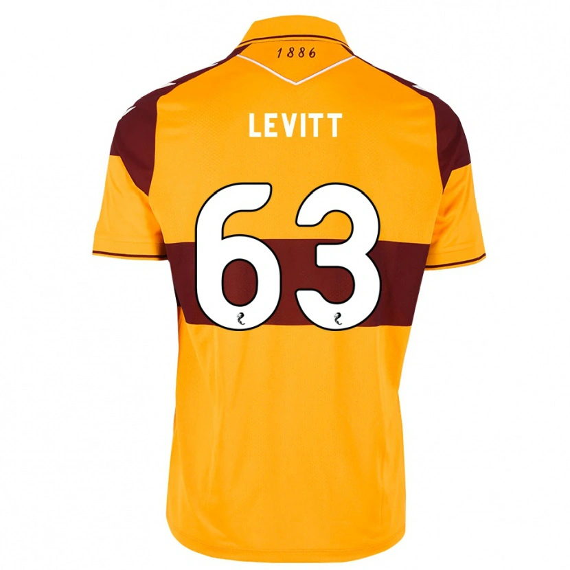 Danxen Børn Dylan Levitt #63 Maron Orange Hjemmebane Spillertrøjer 2026/27 Trøje T-Shirt