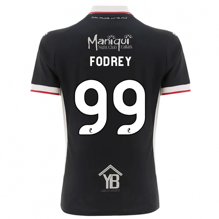 Danxen Mænd Cj Fodrey #99 Sort Hvid Rød Hjemmebane Spillertrøjer 2026/27 Trøje T-Shirt