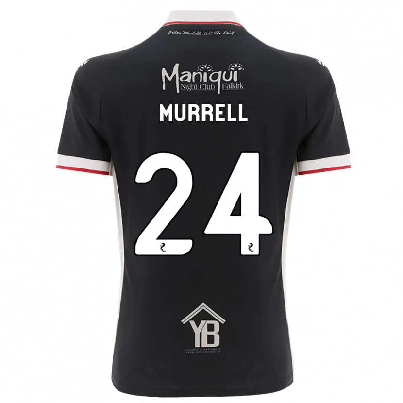Danxen Mænd Jacob Murrell #24 Sort Hvid Rød Hjemmebane Spillertrøjer 2026/27 Trøje T-Shirt