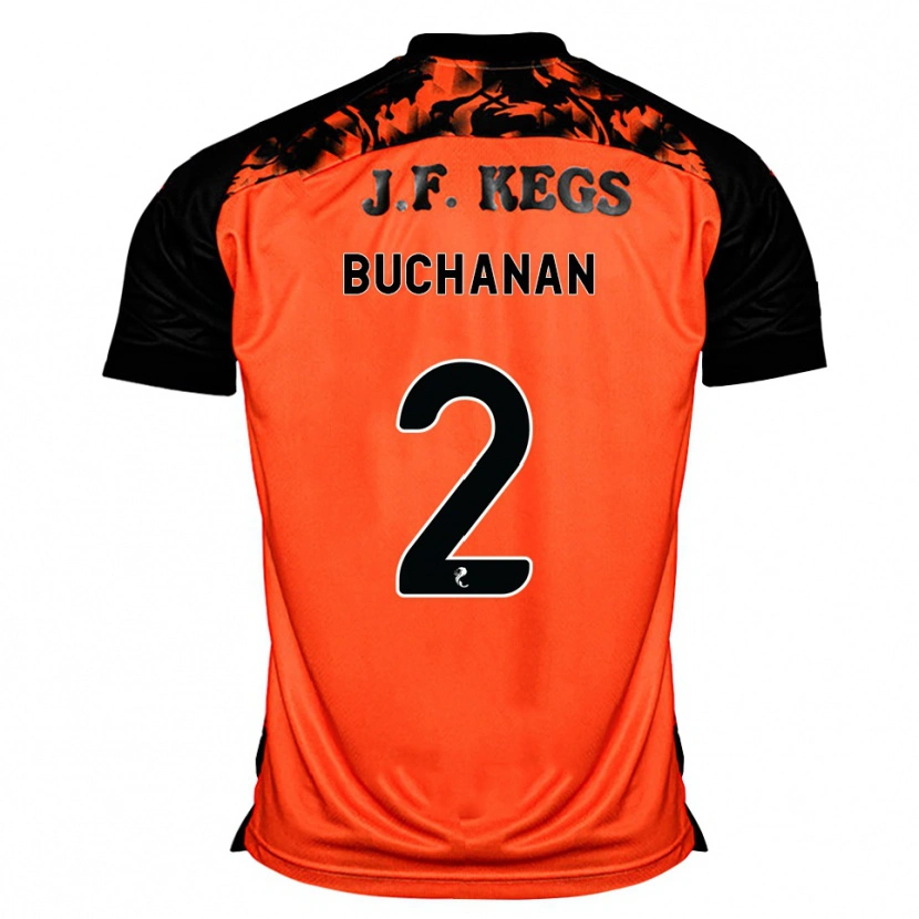 Danxen Mænd Marcus Buchanan #2 Orange Sort Hvid Hjemmebane Spillertrøjer 2026/27 Trøje T-Shirt
