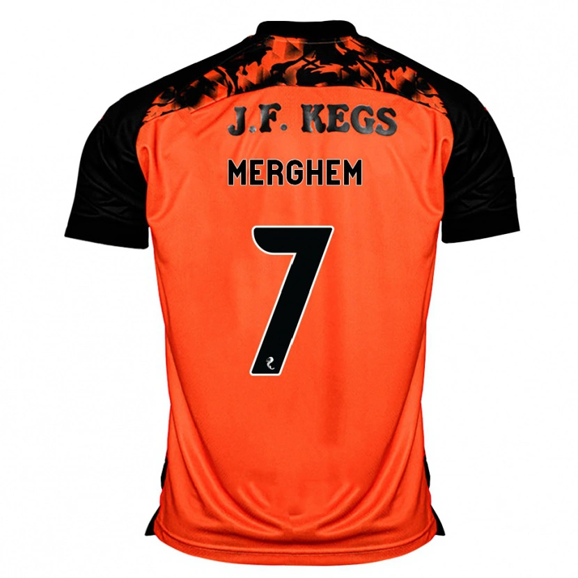 Danxen Mænd Mehdi Merghem #7 Orange Sort Hvid Hjemmebane Spillertrøjer 2026/27 Trøje T-Shirt