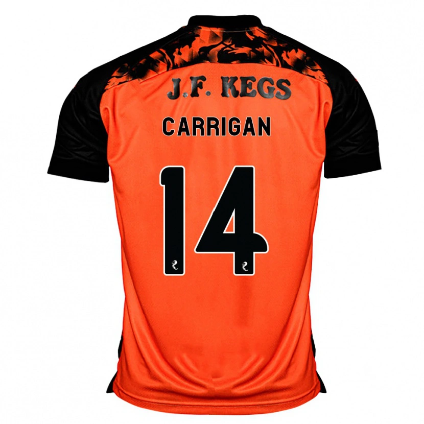 Danxen Mænd Leo Carrigan #14 Orange Sort Hvid Hjemmebane Spillertrøjer 2026/27 Trøje T-Shirt