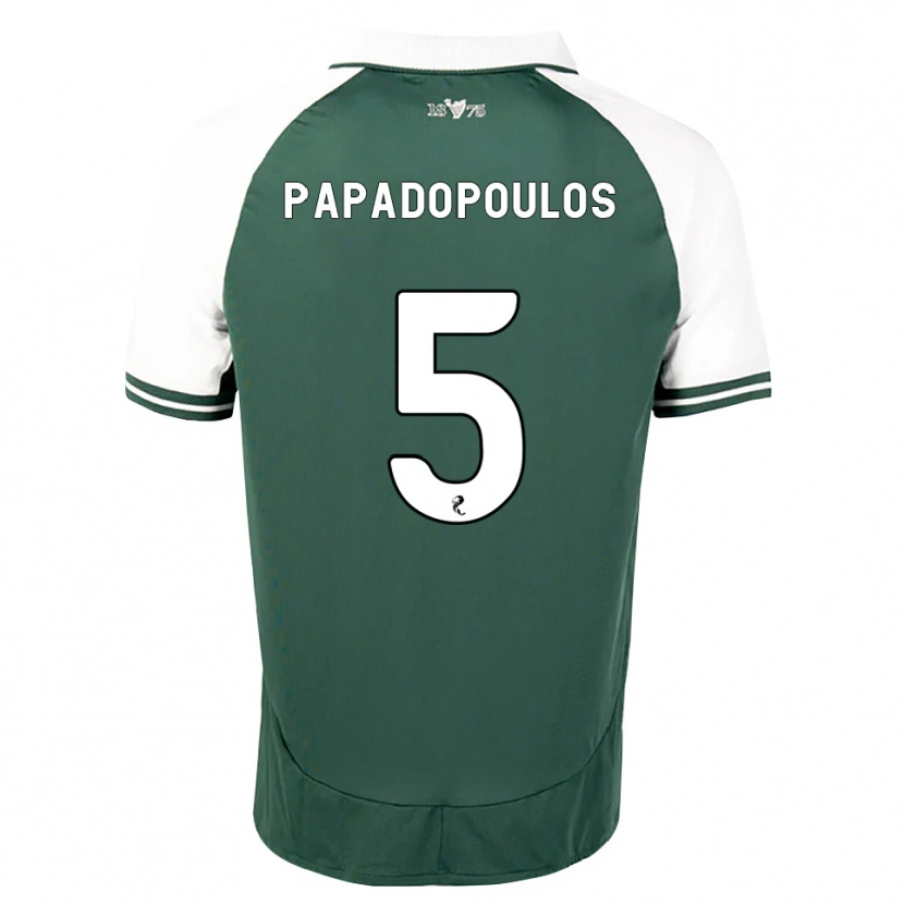 Danxen Mænd Stacey Papadopoulos #5 Havgrøn Hvid Hjemmebane Spillertrøjer 2026/27 Trøje T-Shirt