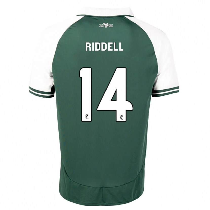 Danxen Mænd Jaden Riddell #14 Havgrøn Hvid Hjemmebane Spillertrøjer 2026/27 Trøje T-Shirt