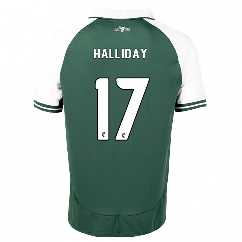 Danxen Mænd Grant Halliday #17 Havgrøn Hvid Hjemmebane Spillertrøjer 2026/27 Trøje T-Shirt