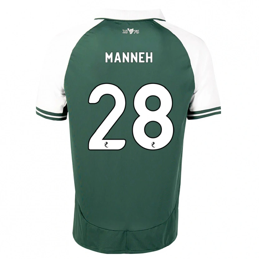 Danxen Mænd Alasana Manneh #28 Havgrøn Hvid Hjemmebane Spillertrøjer 2026/27 Trøje T-Shirt