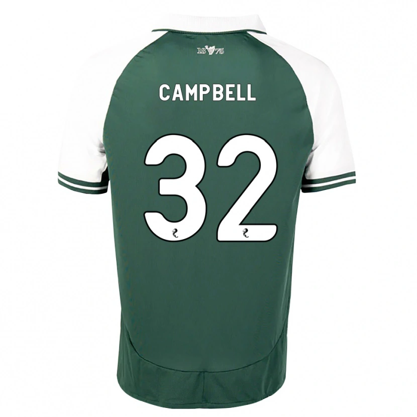 Danxen Mænd Josh Campbell #32 Havgrøn Hvid Hjemmebane Spillertrøjer 2026/27 Trøje T-Shirt