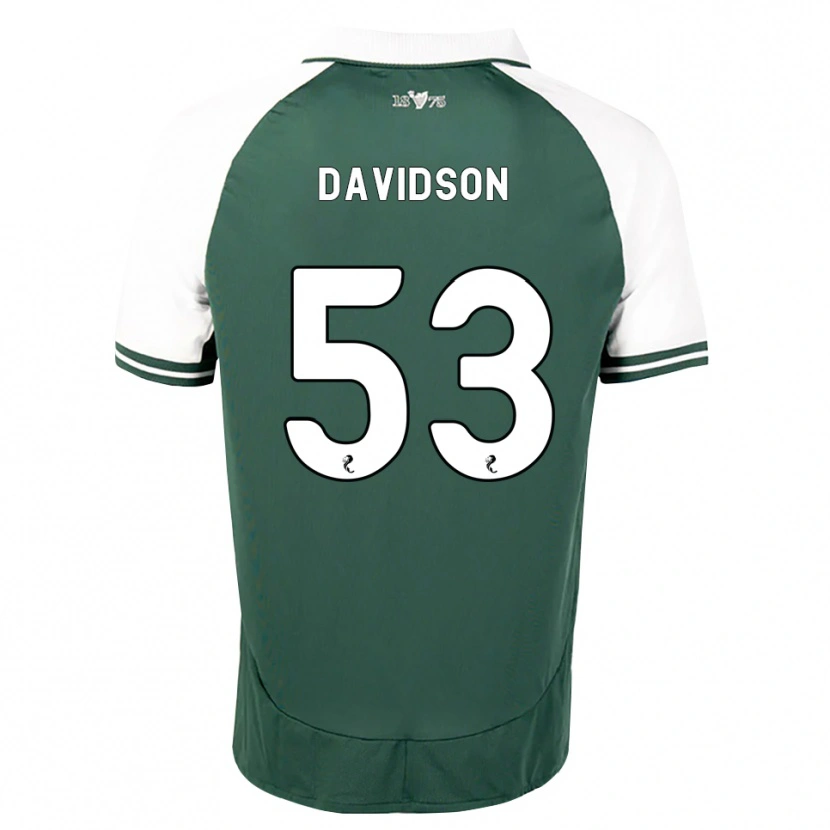 Danxen Mænd Luke Davidson #53 Havgrøn Hvid Hjemmebane Spillertrøjer 2026/27 Trøje T-Shirt