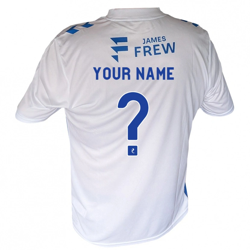 Danxen Mænd Dit Navn #0 Kongeblå Hvid Hjemmebane Spillertrøjer 2026/27 Trøje T-Shirt