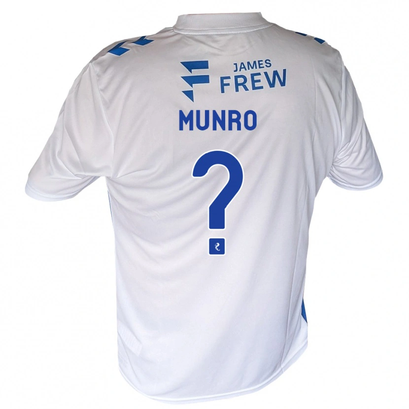 Danxen Mænd Kirsty Munro #0 Kongeblå Hvid Hjemmebane Spillertrøjer 2026/27 Trøje T-Shirt