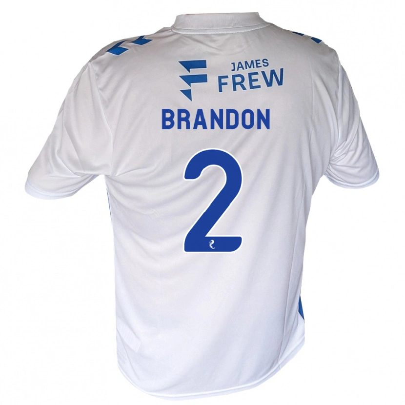 Danxen Mænd Jamie Brandon #2 Kongeblå Hvid Hjemmebane Spillertrøjer 2026/27 Trøje T-Shirt
