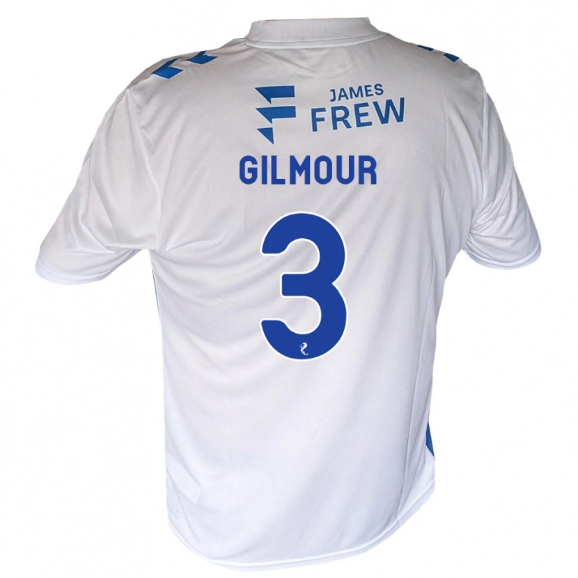Danxen Mænd Josh Gilmour #3 Kongeblå Hvid Hjemmebane Spillertrøjer 2026/27 Trøje T-Shirt