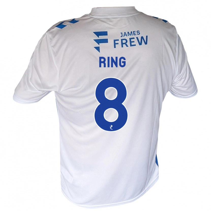 Danxen Mænd Erik Ring #8 Kongeblå Hvid Hjemmebane Spillertrøjer 2026/27 Trøje T-Shirt