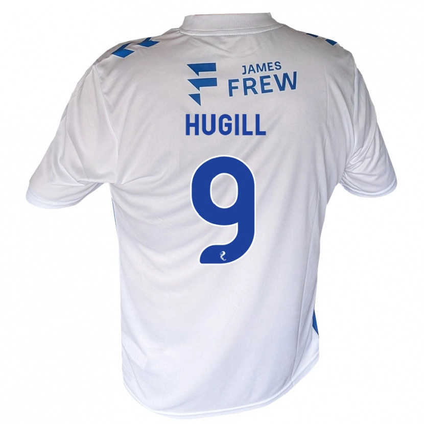 Danxen Mænd Joe Hugill #9 Kongeblå Hvid Hjemmebane Spillertrøjer 2026/27 Trøje T-Shirt