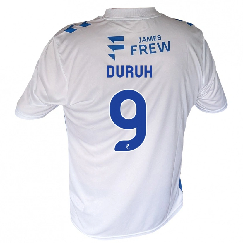 Danxen Mænd Samuel Duruh #9 Kongeblå Hvid Hjemmebane Spillertrøjer 2026/27 Trøje T-Shirt