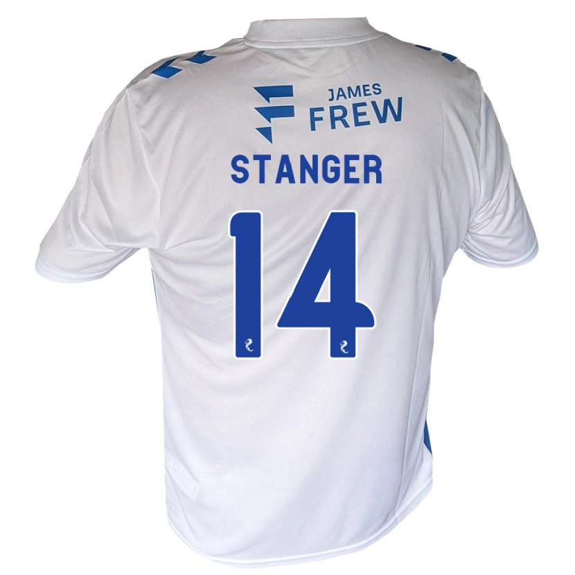 Danxen Mænd George Stanger #14 Kongeblå Hvid Hjemmebane Spillertrøjer 2026/27 Trøje T-Shirt