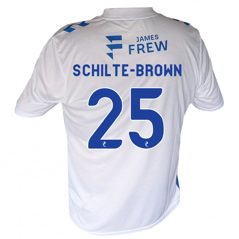 Danxen Mænd Ethan Schilte-Brown #25 Kongeblå Hvid Hjemmebane Spillertrøjer 2026/27 Trøje T-Shirt