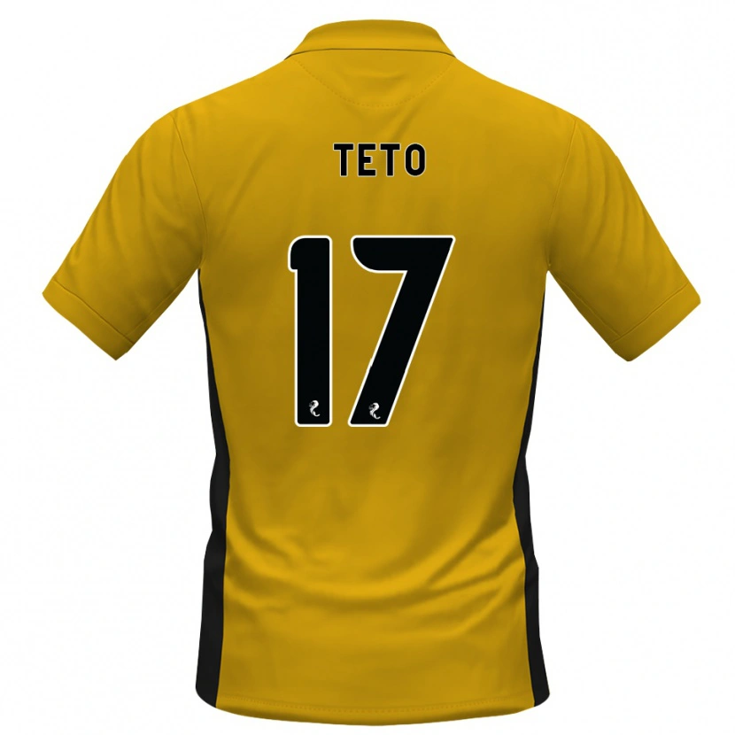 Danxen Mænd Aphelele Teto #17 Orange Sort Hjemmebane Spillertrøjer 2026/27 Trøje T-Shirt
