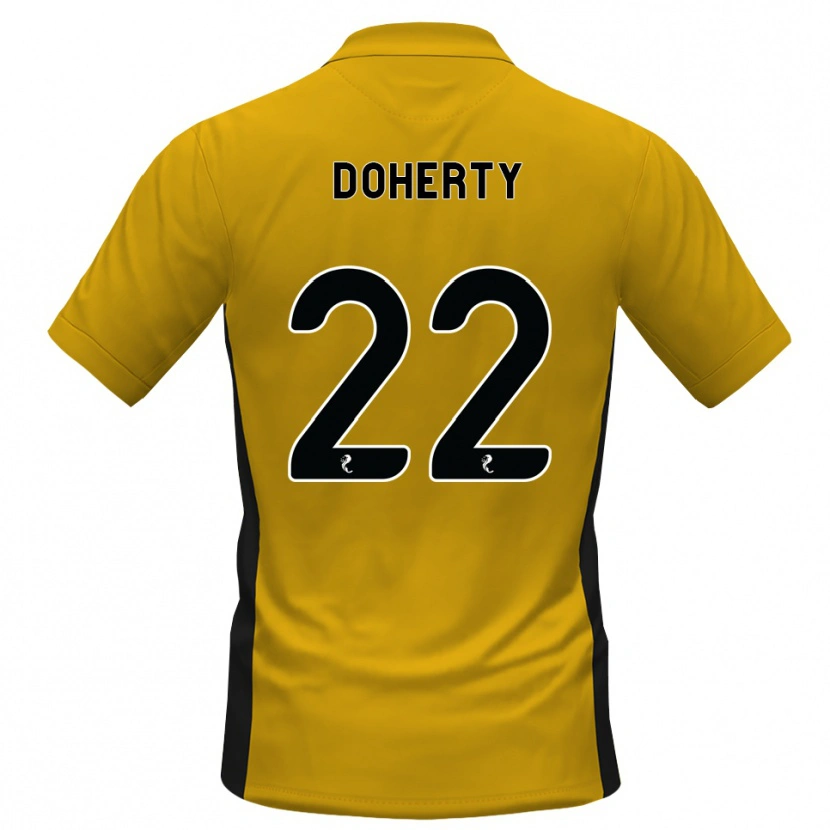 Danxen Mænd Jordan Doherty #22 Orange Sort Hjemmebane Spillertrøjer 2026/27 Trøje T-Shirt