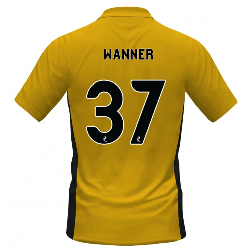 Danxen Mænd Jannik Wanner #37 Orange Sort Hjemmebane Spillertrøjer 2026/27 Trøje T-Shirt