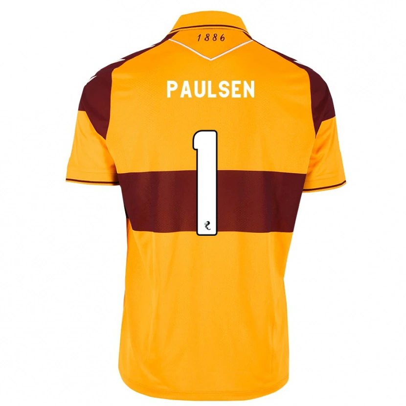 Danxen Mænd Alex Paulsen #1 Maron Orange Hjemmebane Spillertrøjer 2026/27 Trøje T-Shirt