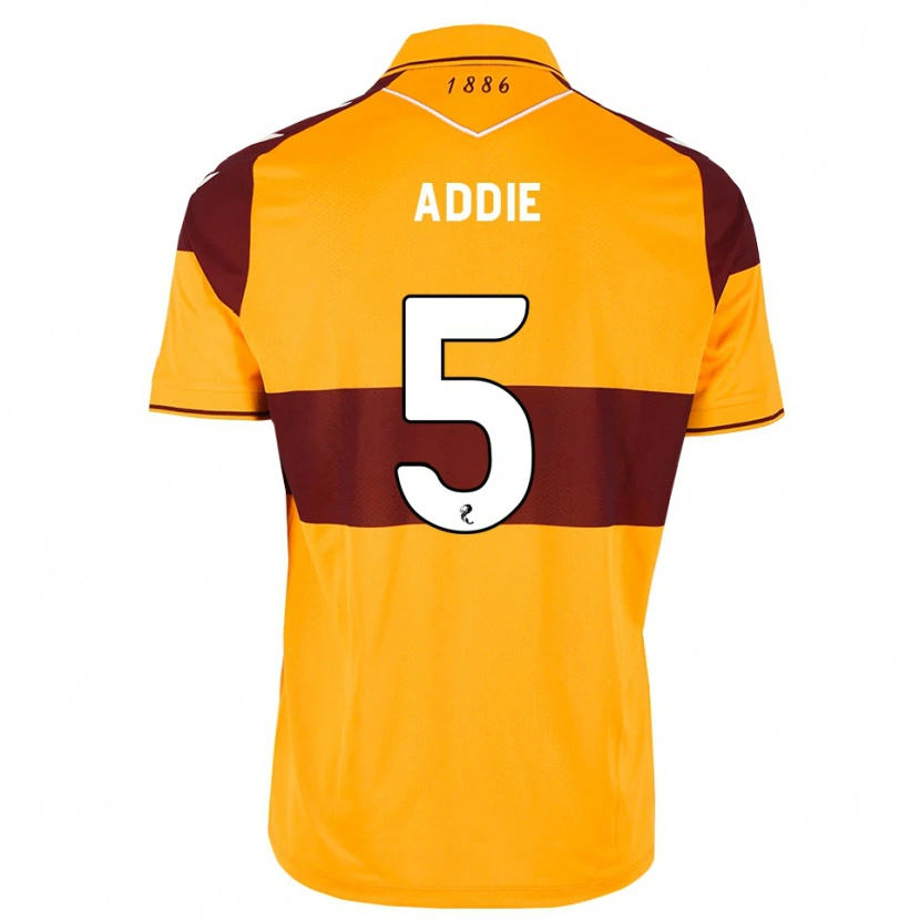 Danxen Mænd Jo Addie #5 Maron Orange Hjemmebane Spillertrøjer 2026/27 Trøje T-Shirt