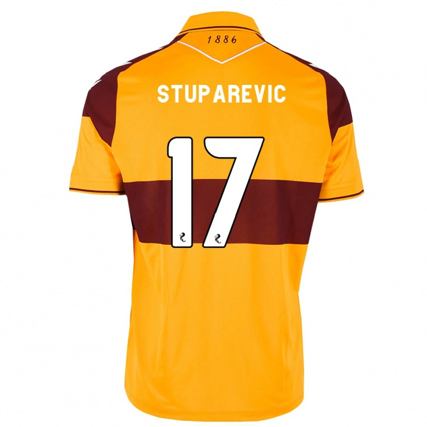 Danxen Mænd Filip Stuparevic #17 Maron Orange Hjemmebane Spillertrøjer 2026/27 Trøje T-Shirt