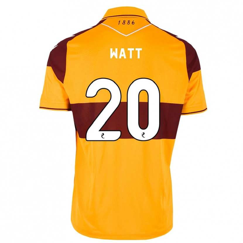 Danxen Mænd Elliot Watt #20 Maron Orange Hjemmebane Spillertrøjer 2026/27 Trøje T-Shirt