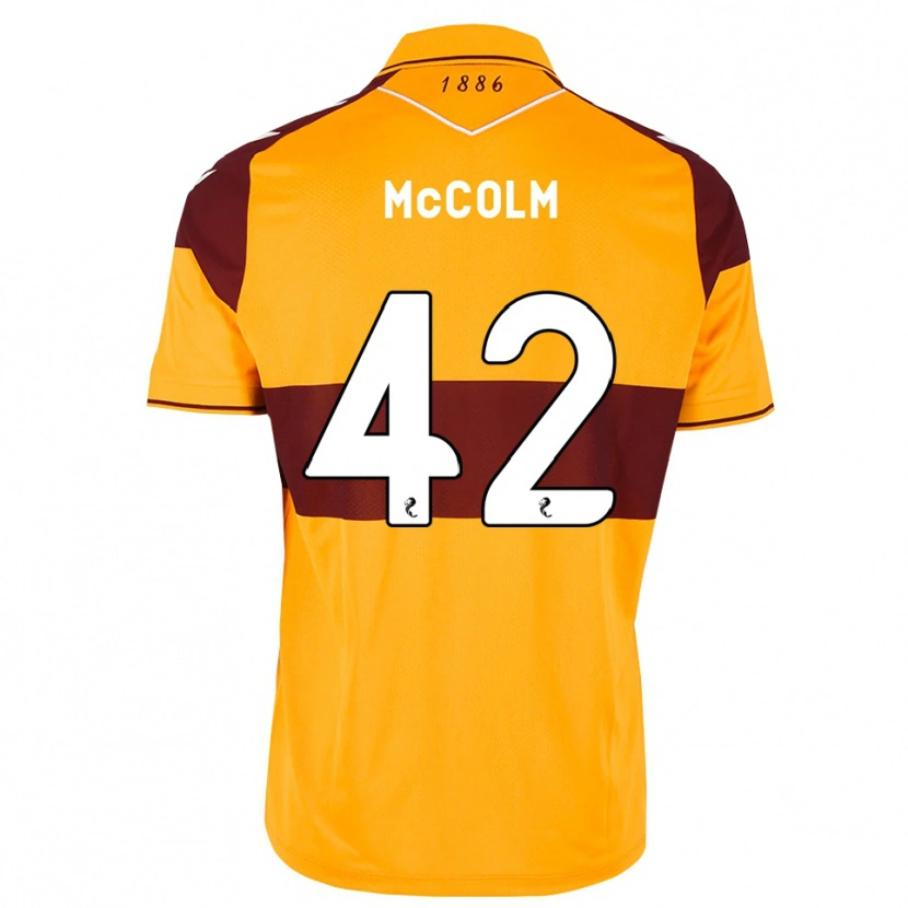 Danxen Mænd Rocco Mccolm #42 Maron Orange Hjemmebane Spillertrøjer 2026/27 Trøje T-Shirt
