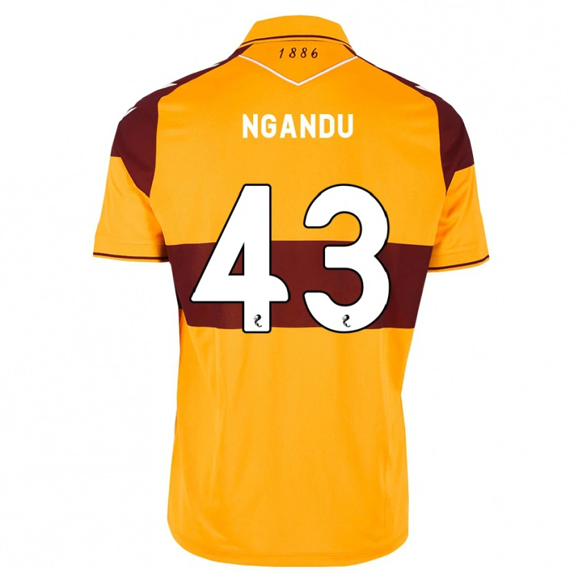 Danxen Mænd Samuel Ngandu #43 Maron Orange Hjemmebane Spillertrøjer 2026/27 Trøje T-Shirt