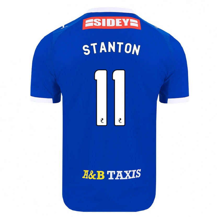Danxen Mænd Sam Stanton #11 Blå Rød Gul Hjemmebane Spillertrøjer 2026/27 Trøje T-Shirt