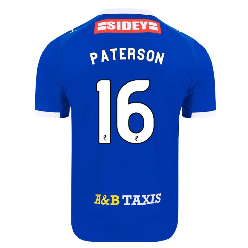 Danxen Mænd Megan Paterson #16 Blå Rød Gul Hjemmebane Spillertrøjer 2026/27 Trøje T-Shirt